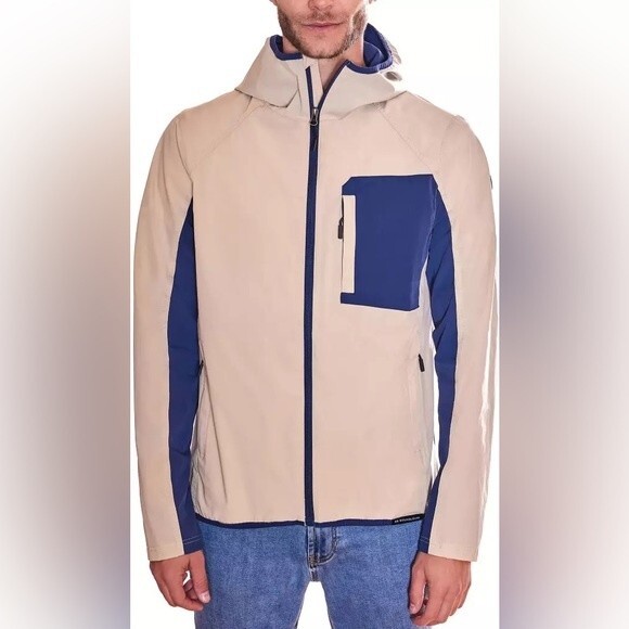 Men color block hooded jacket - Picture 4 of 4